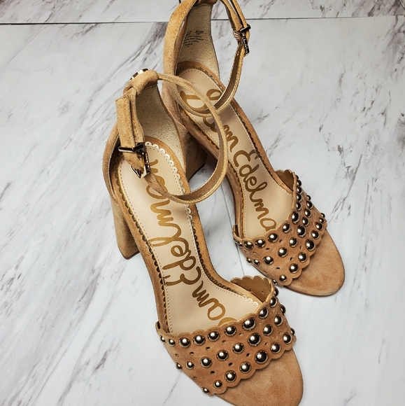 Sam Edelman Shoes - Sam Edelman Yaria Studded Suede Heels